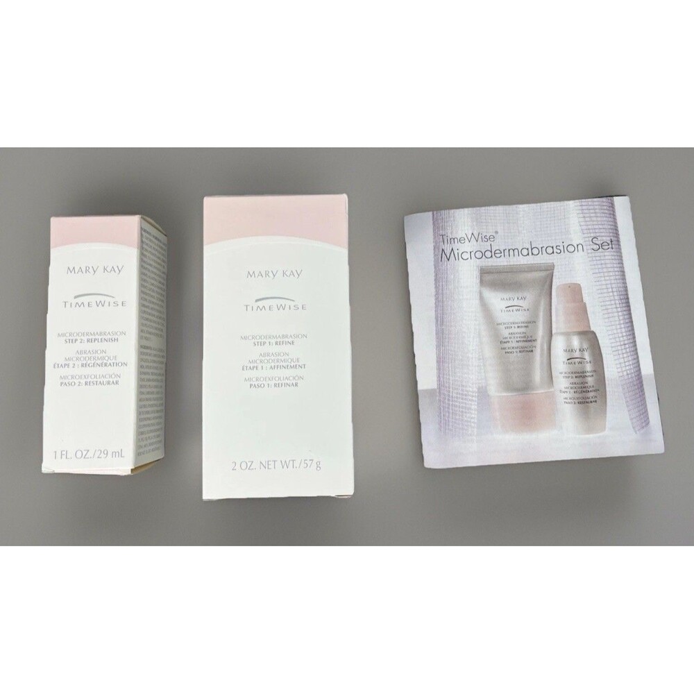 NEW Mary Kay Timewise Microdermabrasion Set Step 1 Refine & Step 2 Replenish